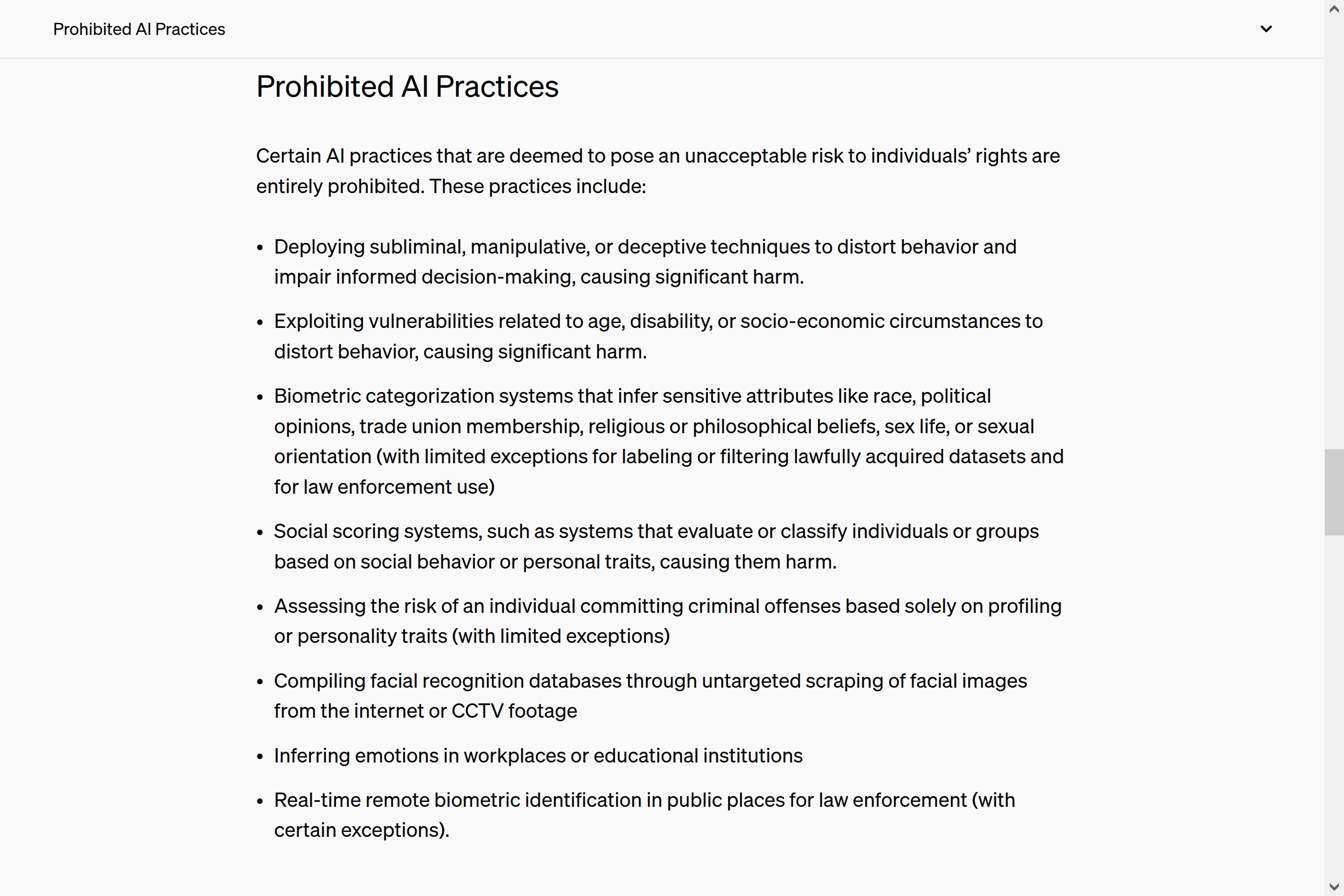 Featured image for Prohibited AI Practices: EU AI Act